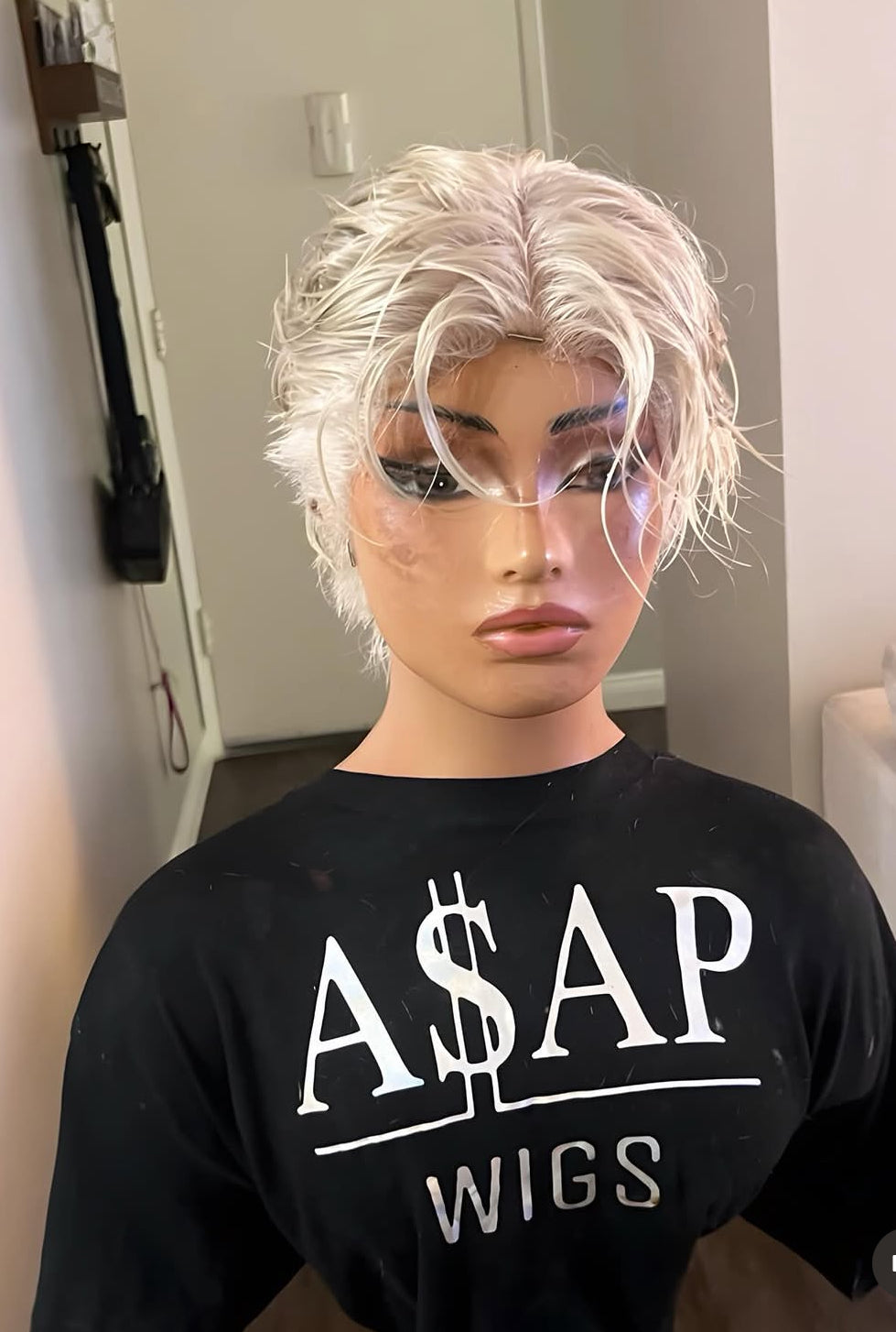 Aaron – Full Lace Men's Platinum Blonde Unit